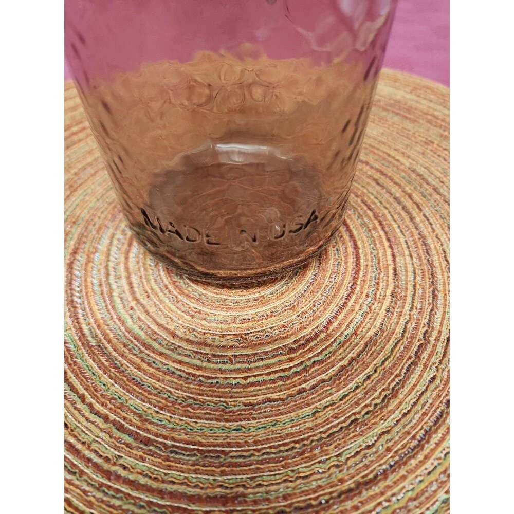 Ball Ideal Amethyst Dimple Mason/Canning Jar 32 Oz. No Lid Made In The USA